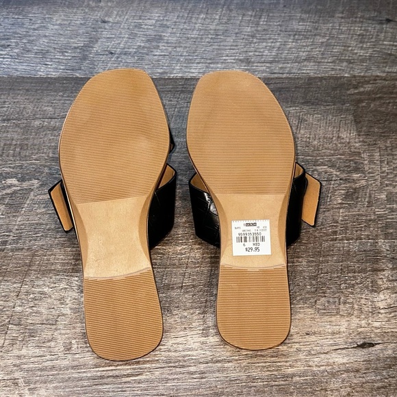 Buckle Soda Oregans Black Buckle Sandals women’s size 6 slip on - Picture 7 of 12